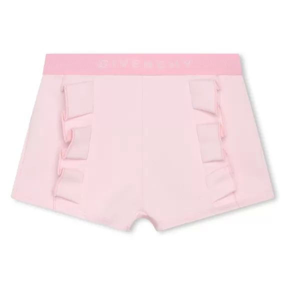 Short en coton majoritaire Fille Rose