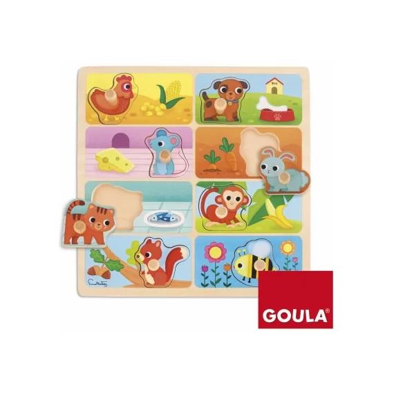 Puzzle Les animaux et leurs repas préférés (8 pièces)