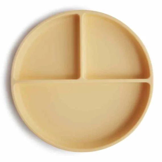 Assiette à compartiments en silicone avec ventouse Daffodil