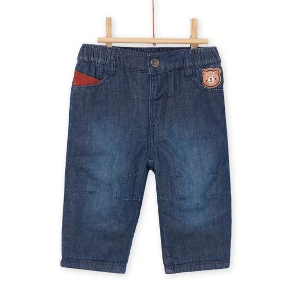 Pantalon En Light Denim Uni