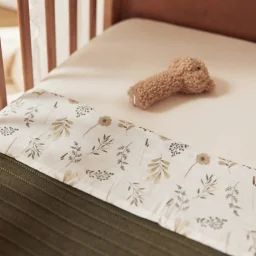 Lot de 2 draps housses blancs (60 x 120 cm)
