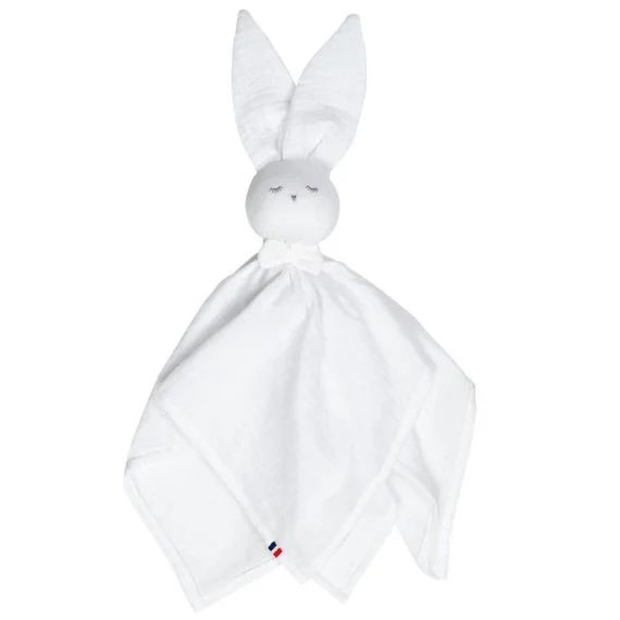 Sevira Kids – Doudou plat Lapin personnalisable Jeanne – Blanc TU blanc