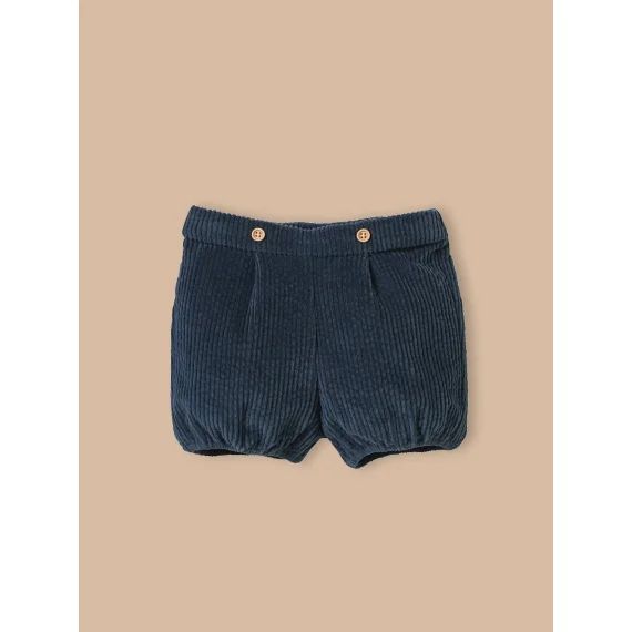 Short En Velours Bleu Ombre