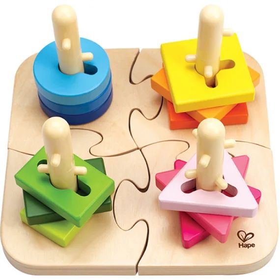 Puzzle et jeu à encastrer boutons créatifs