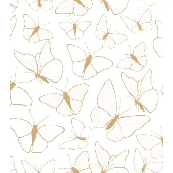 Papier peint Picnic Day motif papillons (50cm x 10m)