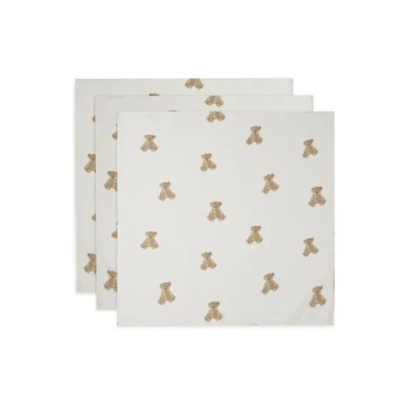 Lange Small Teddy Bear (3pack) En Gaze De Coton Multicolore