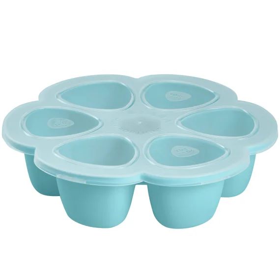 Moule de congélation multi portions silicone bleu (6 x 90 ml)