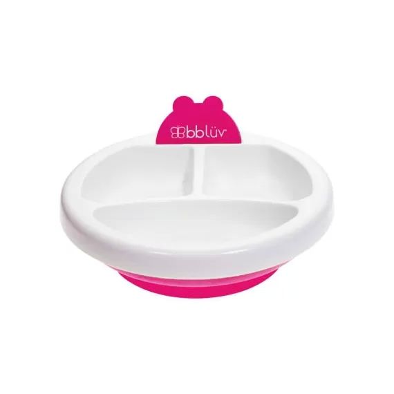 Assiette chauffante pour bébé Platö rose