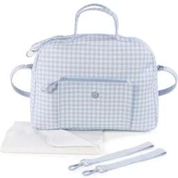 Sac à langer Together Vichy bleu et blanc
