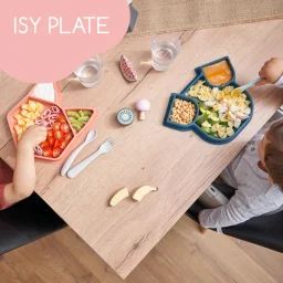 Assiette à compartiments antidérapante Isy renard