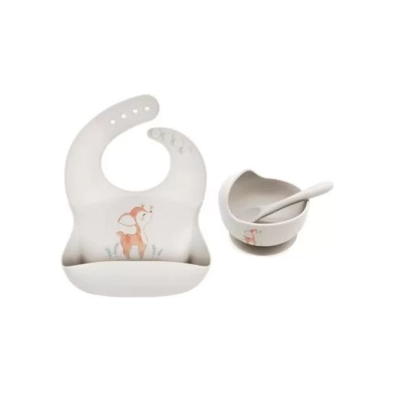 Coffret repas en silicone Faon (3 pièces)