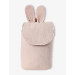 Sac à dos personnalisable en gaze de coton taupe