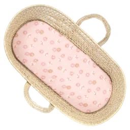 Drap Housse Couffin Ovale Rosella Rose Imprimé Floral
