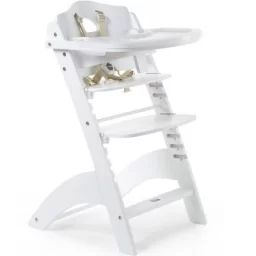 Chaise haute évolutive en bois Lambda 3 blanc