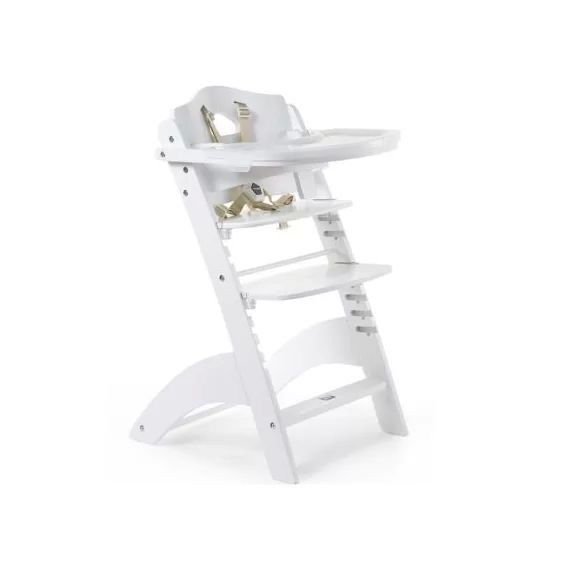 Chaise haute évolutive en bois Lambda 3 blanc