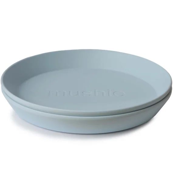 Lot de 2 assiettes rondes Powder blue
