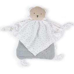 Doudou plat Petit pas ourson gris