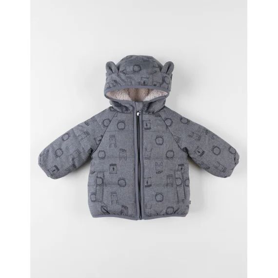Veste Déperlante Groloudoux® Et Sherpa Gris
