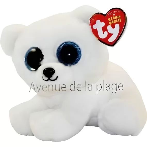Peluche Ty Beanie Boo&rsquo;s Ari l&rsquo;ours polaire Multicolore blanc