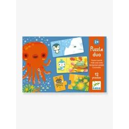 Puzzle Duo Cache-cache – Djeco Multicolore