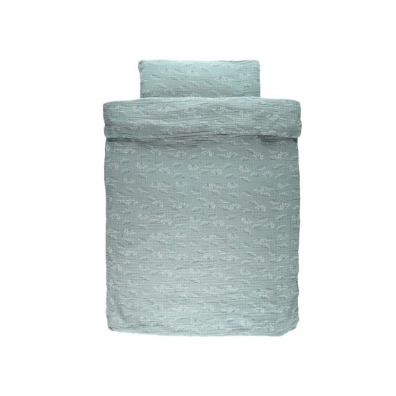 Housse de couette + taie Mix & Match bleu (100 x 140 cm)