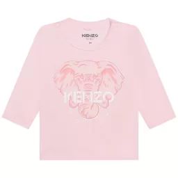 T-shirt à manches longues Fille Rose