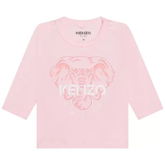 T-shirt à manches longues Fille Rose