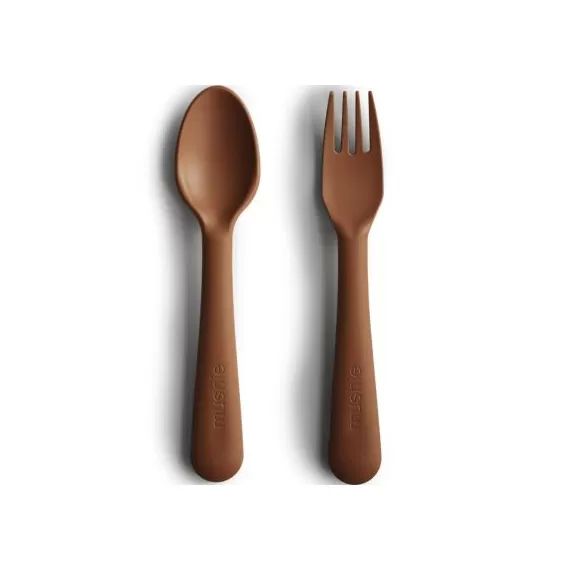 Cuillère et fourchette Caramel