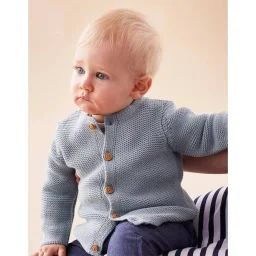 Mix & Match cardigan tricot BIO bleu