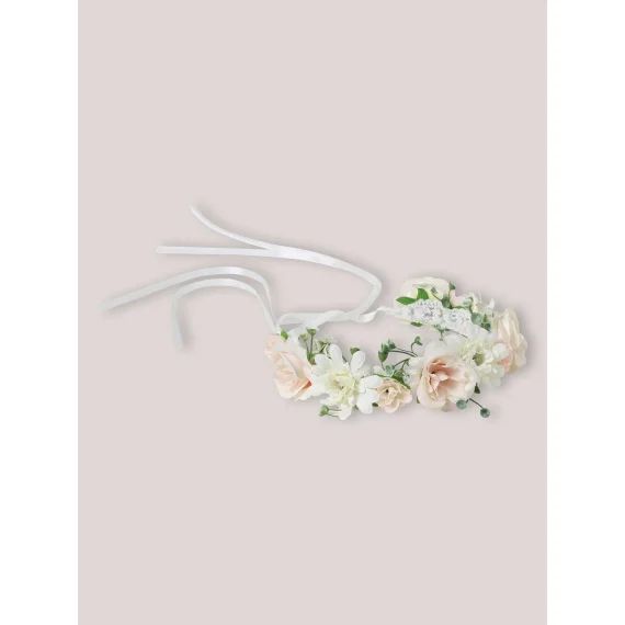 Couronne De Fleurs Fille Rose Clair Uni