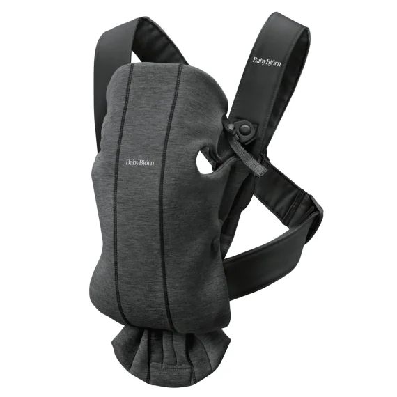 Porte-bébé Mini – Gris charbon / Jersey 3D