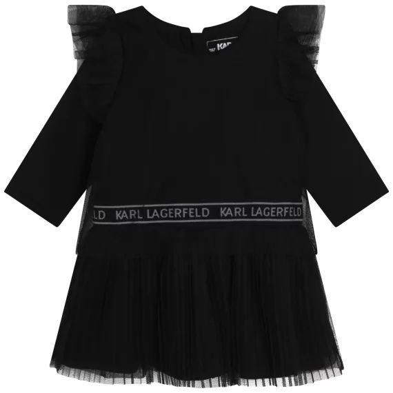 Robe de cérémonie zippée Fille Noir