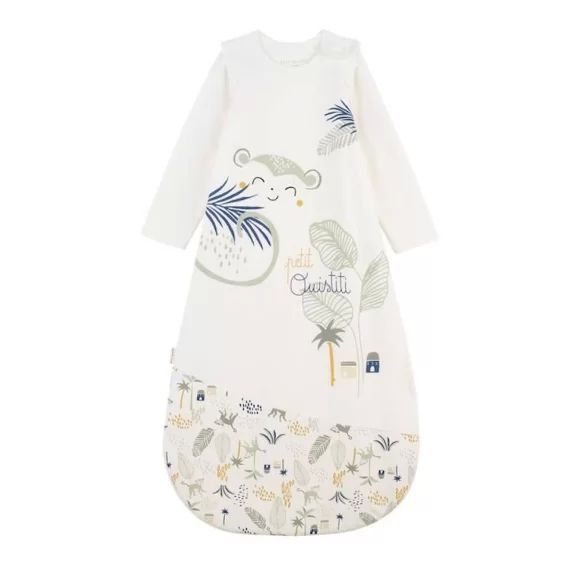 Gigoteuse d&rsquo;été PETIT BEGUIN – Gao – Manches amovibles – Ecru blanc