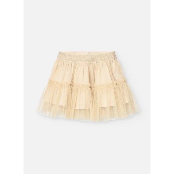 Jupe En Tulle Beige