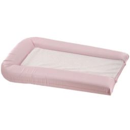 Matelas à langer et 2 éponges rose clair (42 x 70 cm)