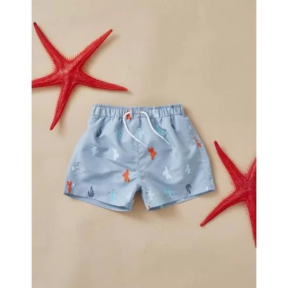 Boxer De Bain Double Protectio Bleu