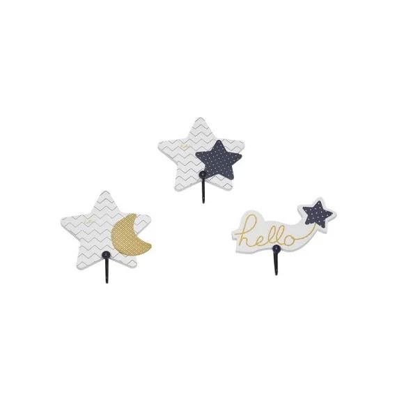 Lot de 3 patères Hello