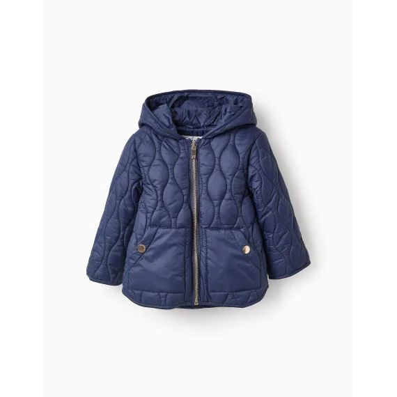 Parka Matelassée Bleu Foncé
