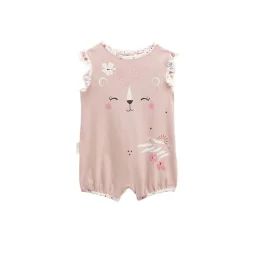 Combishort Bébé Petit Safari Rose
