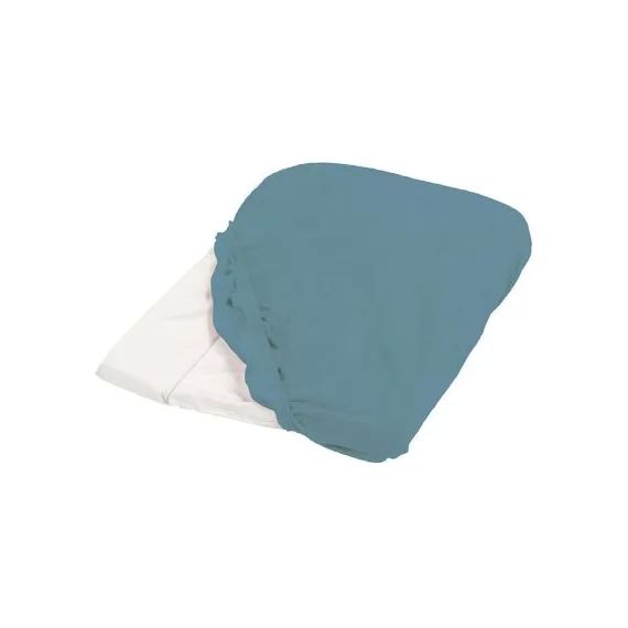 Housse de matelas à langer bleu canard (50 x 75 cm)