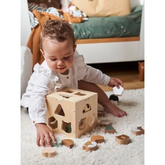 Boîte des animaux à encastrer GREEN FOREST en bois FSC® multicolore
