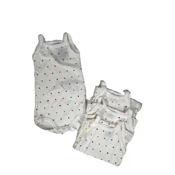 Lot de 4 bodies bretelles fille 6 moisPetit bateau