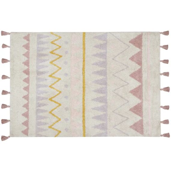 Tapis lavable azteca naturel vintage nude (120 x 160 cm)