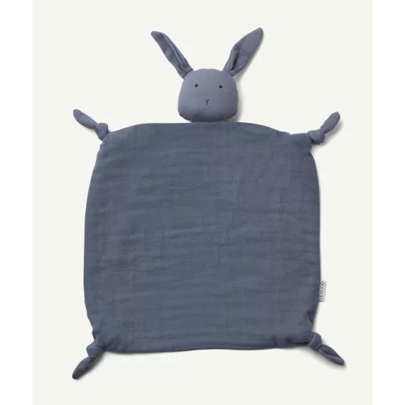 Le doudou bleu marine en coton biologique –  – Soldes