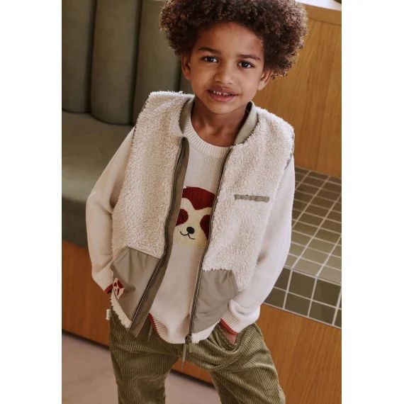 Veste Sans Manches En Sherpa Gustin Beige