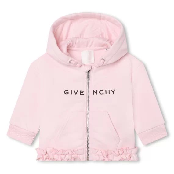 Cardigan à capuche molletonné Fille Rose
