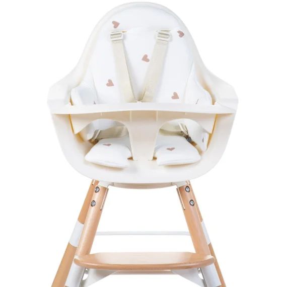 Coussin de chaise haute Evolu Jersey coeurs dorés