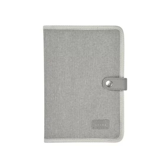 Protège carnet de santé gris chiné