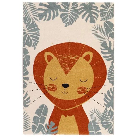Tapis Enfant Ichiro Par Nattiot – Multicolore – 120 X 170 Cm Marron