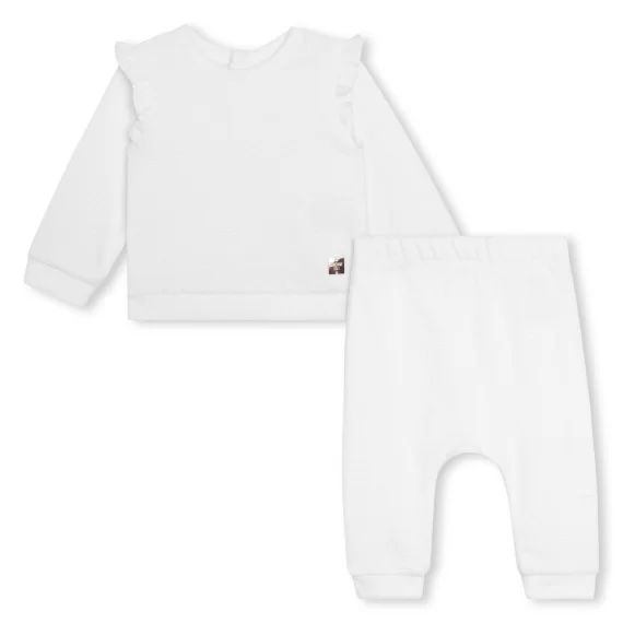 Ensemble sweat et pantalon Fille Blanc